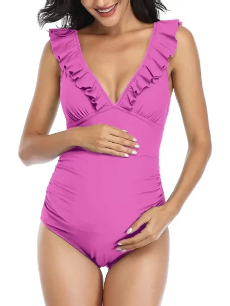 Nosečniške kopalke MAYA, roza